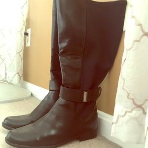 Lane Bryant Mid Calf Faux Leather Boots